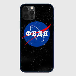 Чехол для iPhone 12 Pro Max Федя Наса космос, цвет: 3D-черный