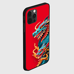 Чехол для iPhone 12 Pro Max Japanese dragon - irezumi, цвет: 3D-черный — фото 2