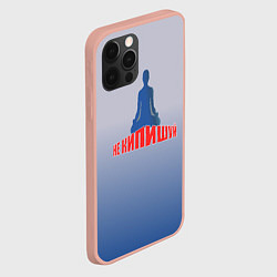 Чехол для iPhone 12 Pro Max Не кипишуй, цвет: 3D-светло-розовый — фото 2
