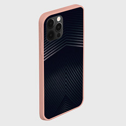 Чехол для iPhone 12 Pro Max Стальная полосатая броня, цвет: 3D-светло-розовый — фото 2