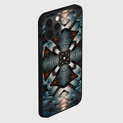 Чехол для iPhone 12 Pro Max Металлическая техноброня, цвет: 3D-черный — фото 2
