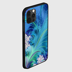 Чехол для iPhone 12 Pro Max Авангардная фрактальная композиция, цвет: 3D-черный — фото 2
