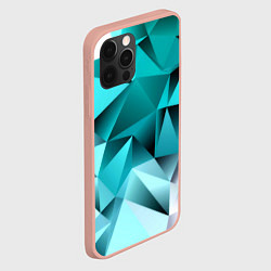 Чехол для iPhone 12 Pro Max Green abstraction, цвет: 3D-светло-розовый — фото 2