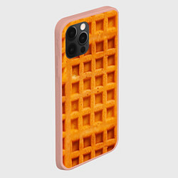 Чехол для iPhone 12 Pro Max Венские Вафли - паттерн, цвет: 3D-светло-розовый — фото 2
