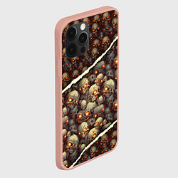 Чехол для iPhone 12 Pro Max Россыпь черепков, цвет: 3D-светло-розовый — фото 2