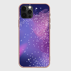Чехол для iPhone 12 Pro Max Космическое звездное небо, цвет: 3D-светло-розовый