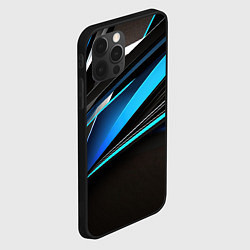 Чехол для iPhone 12 Pro Max Dark geometry, цвет: 3D-черный — фото 2