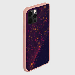 Чехол для iPhone 12 Pro Max Геометрический градиент, цвет: 3D-светло-розовый — фото 2