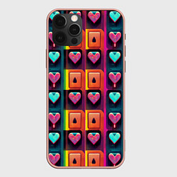Чехол для iPhone 12 Pro Max Cyber love, цвет: 3D-светло-розовый