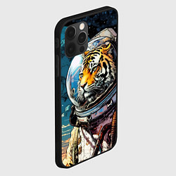 Чехол для iPhone 12 Pro Max Тигр космонавт на далекой планете, цвет: 3D-черный — фото 2