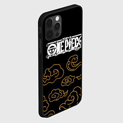 Чехол для iPhone 12 Pro Max One Piece anime clouds, цвет: 3D-черный — фото 2