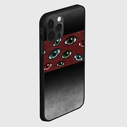 Чехол для iPhone 12 Pro Max Всевидящие глаза, цвет: 3D-черный — фото 2