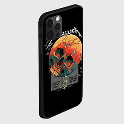 Чехол для iPhone 12 Pro Max Metallica - Металлика, цвет: 3D-черный — фото 2