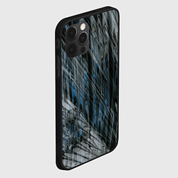 Чехол для iPhone 12 Pro Max Тёмные листы стёкол, цвет: 3D-черный — фото 2