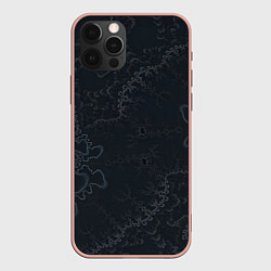 Чехол для iPhone 12 Pro Max Бесшовный дымчатый узор, цвет: 3D-светло-розовый