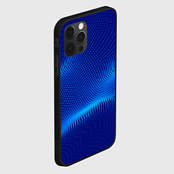 Чехол для iPhone 12 Pro Max Blue dots, цвет: 3D-черный — фото 2