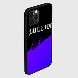 Чехол для iPhone 12 Pro Max Burzum purple grunge, цвет: 3D-черный — фото 2