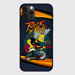 Чехол для iPhone 12 Pro Max Simpsons RocknRoll, цвет: 3D-черный