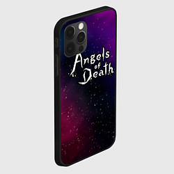 Чехол для iPhone 12 Pro Max Angels of Death gradient space, цвет: 3D-черный — фото 2