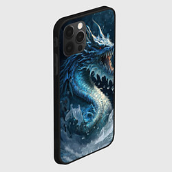 Чехол для iPhone 12 Pro Max Ледяной дракон, цвет: 3D-черный — фото 2