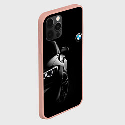 Чехол для iPhone 12 Pro Max БМВ в тени, цвет: 3D-светло-розовый — фото 2