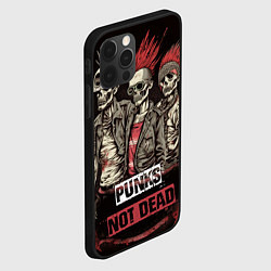 Чехол для iPhone 12 Pro Max Punks not dead, цвет: 3D-черный — фото 2