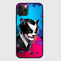 Чехол для iPhone 12 Pro Max Dude-cat - neural network - pop art, цвет: 3D-черный