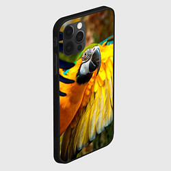 Чехол для iPhone 12 Pro Max Взлёт попугая, цвет: 3D-черный — фото 2