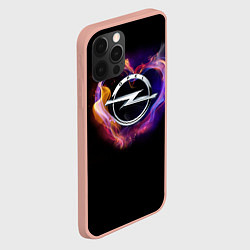 Чехол для iPhone 12 Pro Max С логотипом Опель, цвет: 3D-светло-розовый — фото 2
