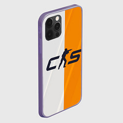 Чехол для iPhone 12 Pro Max Counter Strike 2 White Orange Stripes, цвет: 3D-серый — фото 2