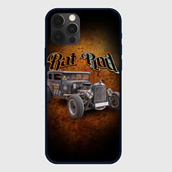 Чехол iPhone 12 Pro Max Винтажная американская машина в rat стиле
