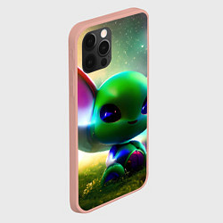 Чехол для iPhone 12 Pro Max Крошка инопланетянин, цвет: 3D-светло-розовый — фото 2