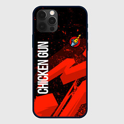 Чехол для iPhone 12 Pro Max Чикен ган - красная абстракция, цвет: 3D-черный