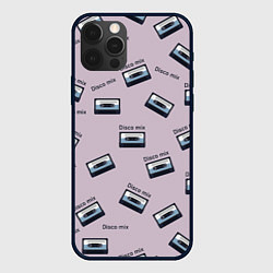 Чехол для iPhone 12 Pro Max Кассета паттерн, цвет: 3D-черный