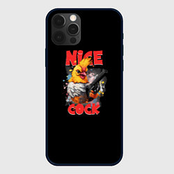 Чехол для iPhone 12 Pro Max Chicken gun nice cock, цвет: 3D-черный
