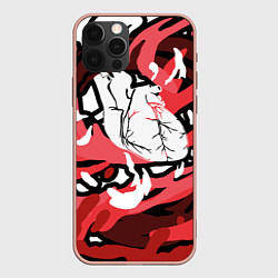 Чехол для iPhone 12 Pro Max The Bloody Heart, цвет: 3D-светло-розовый
