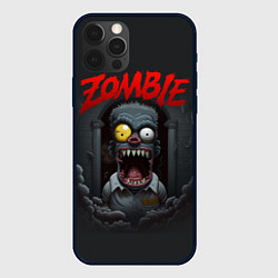 Чехол для iPhone 12 Pro Max Барт Симпсон зомби, цвет: 3D-черный