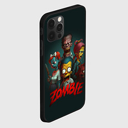 Чехол для iPhone 12 Pro Max Zombie simpsons, цвет: 3D-черный — фото 2
