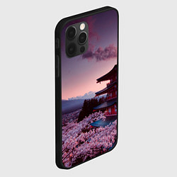 Чехол для iPhone 12 Pro Max Японский городок, цвет: 3D-черный — фото 2