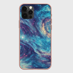 Чехол для iPhone 12 Pro Max Путеводная звезда в космосе, цвет: 3D-светло-розовый