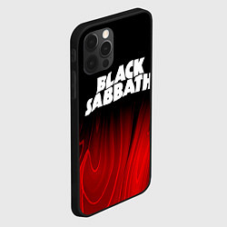 Чехол для iPhone 12 Pro Max Black Sabbath red plasma, цвет: 3D-черный — фото 2