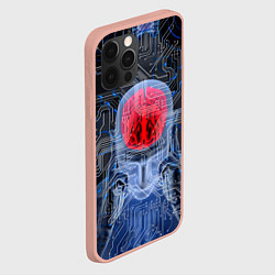 Чехол для iPhone 12 Pro Max Квантовый мозг, цвет: 3D-светло-розовый — фото 2