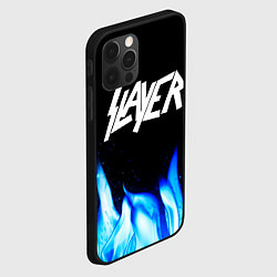 Чехол для iPhone 12 Pro Max Slayer blue fire, цвет: 3D-черный — фото 2