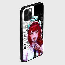 Чехол для iPhone 12 Pro Max Макима - иероглифы, цвет: 3D-черный — фото 2