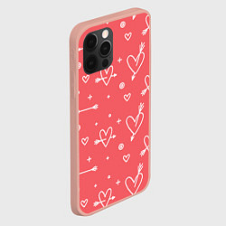 Чехол для iPhone 12 Pro Max Love is love, цвет: 3D-светло-розовый — фото 2