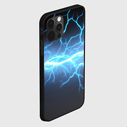 Чехол для iPhone 12 Pro Max Удар молнии, цвет: 3D-черный — фото 2