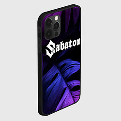 Чехол для iPhone 12 Pro Max Sabaton neon monstera, цвет: 3D-черный — фото 2