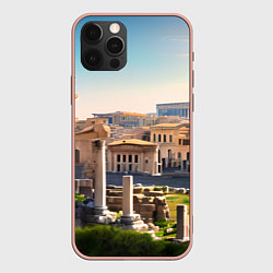 Чехол для iPhone 12 Pro Max Руины Рима, цвет: 3D-светло-розовый