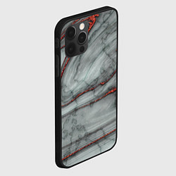 Чехол для iPhone 12 Pro Max Grey style pattern, цвет: 3D-черный — фото 2