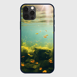 Чехол для iPhone 12 Pro Max Рыбки в море, цвет: 3D-черный